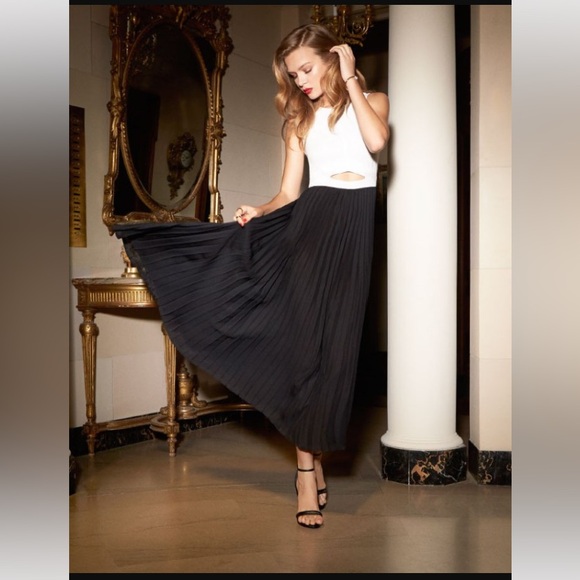 ALC Cornelia Pleated Cut out Dress